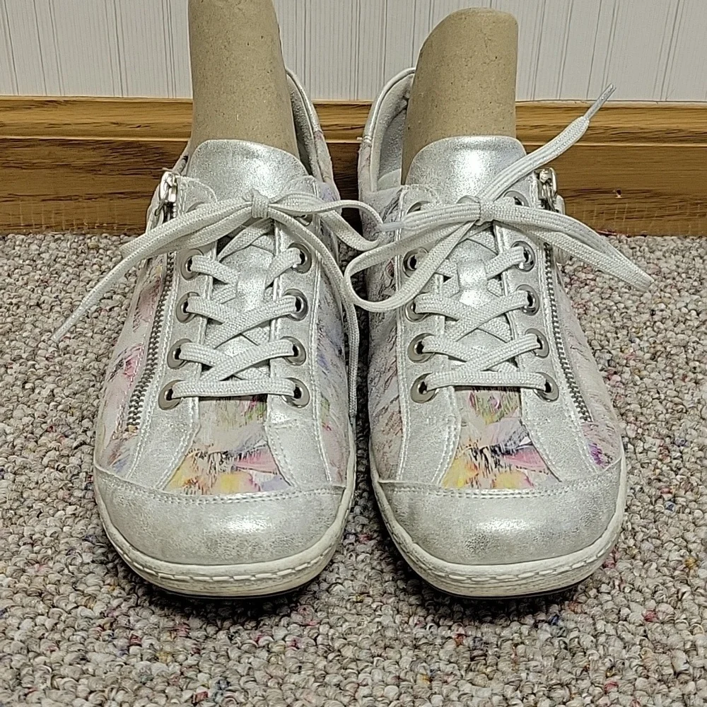 Remonte Liv2 In Ice/Multiflower Soft Insole Sneakers, Women's 40 (8.5)